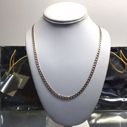 14K Yellow Gold 7.6 Gram Cuban Link 22” Chain 💵  💳  💵  Cash and Card Accepted