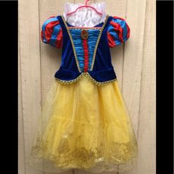Disney Store Snow White Dress Costume Girls Size 3T Toddlers 2T