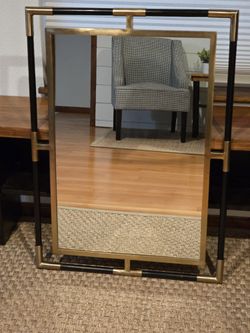 Black And Gold Decorative Mirror