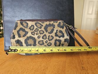 Leopard Print Wristlet