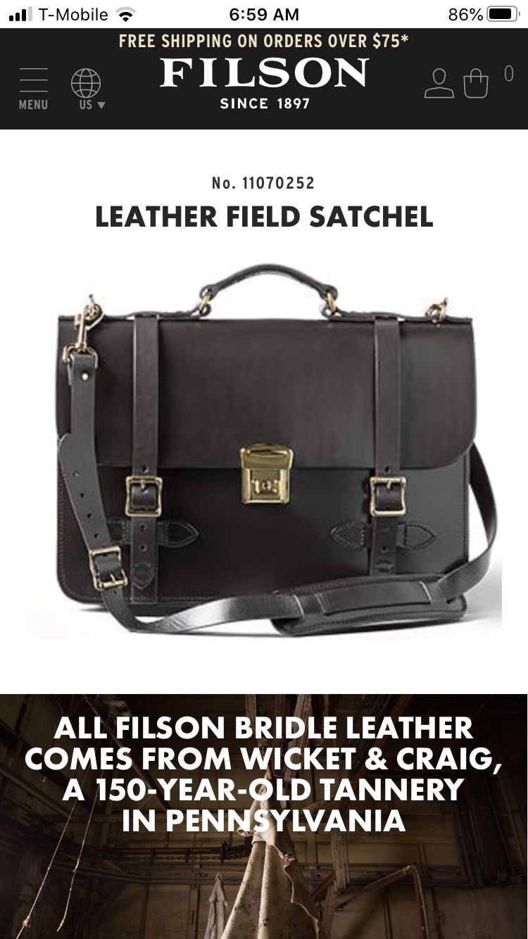 Briefcase/ Field Satchel