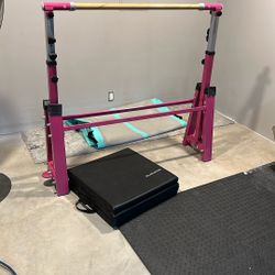 Gymnastic Bar And Air Track Mat