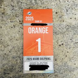 Miami Dolphins Orange Pass Vs Jaguars 