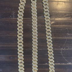 Cuban Gold Chain Set