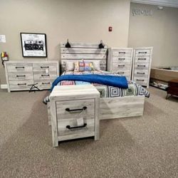 Cambeck Whitewash Panel Storage Bedroom Set
Ashley Furniture$10 Down Payment And Financing Available