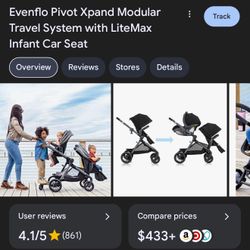 Double Stroller Travel system 