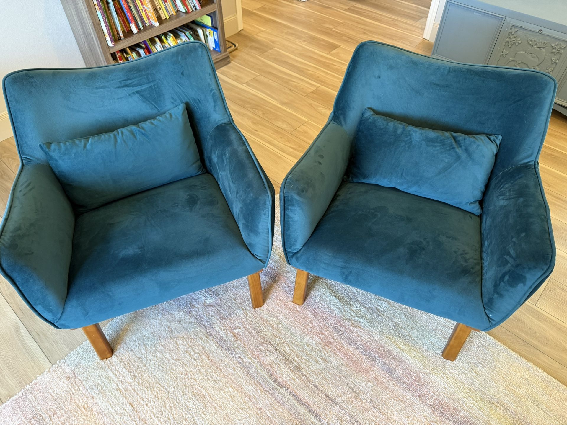 Blue Velvet Chairs