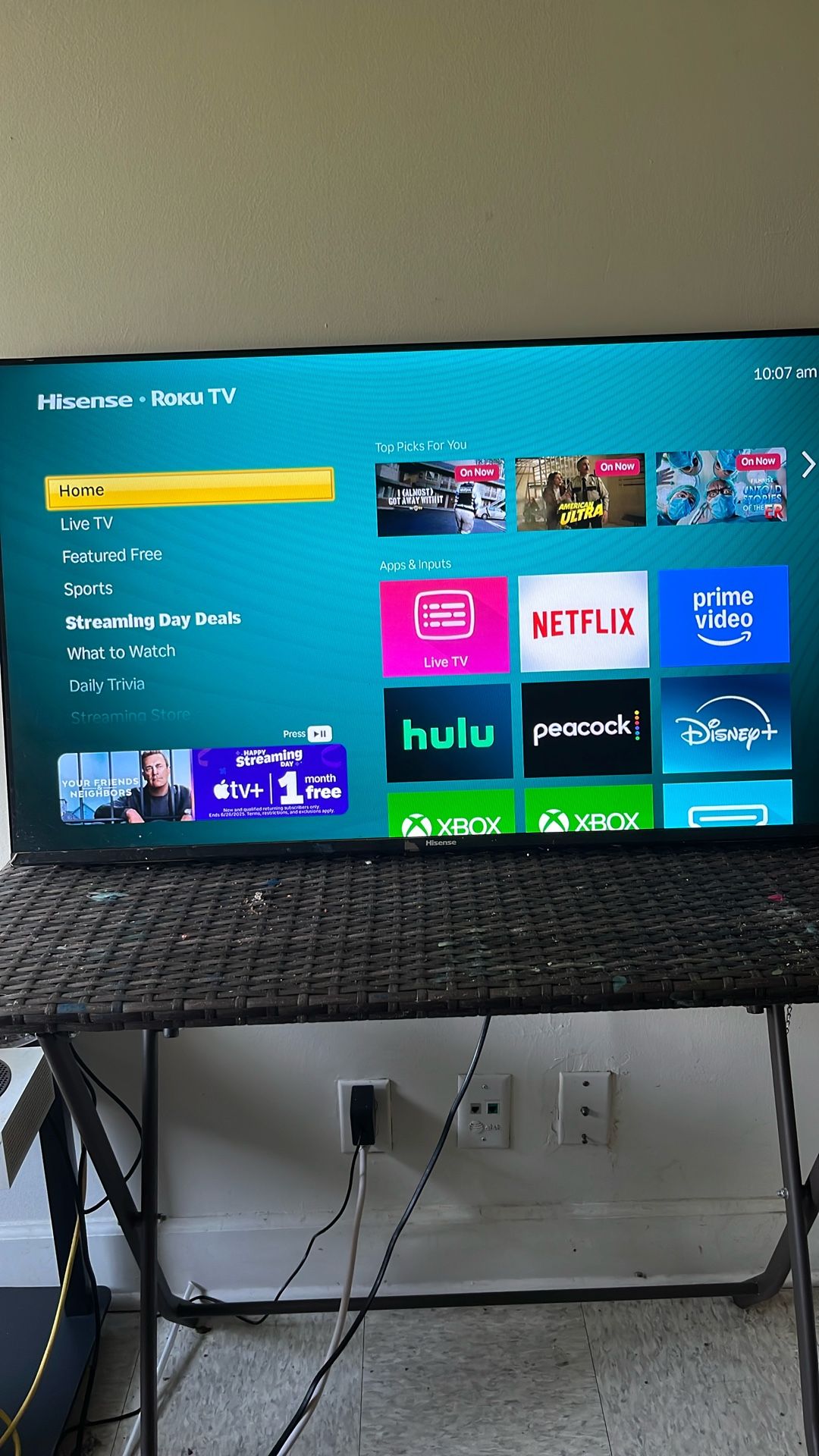 43inch Hisense Roku Tv