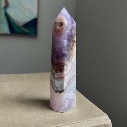 Amethyst & Crazy Lace Tower ( firm on price )