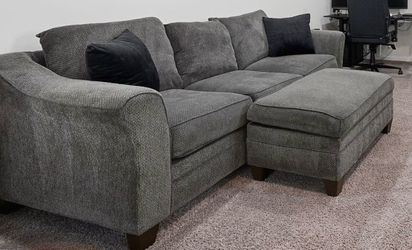 Sofa and Ottoman with storage