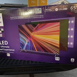 Philips 65" Class 4k QLED UltraHD Roku Smart TV - 65PUL7973/F7