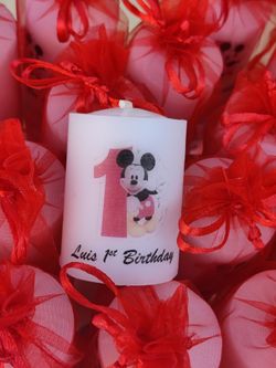 Micky Mouse Birthday Favors Candles Set Of 12