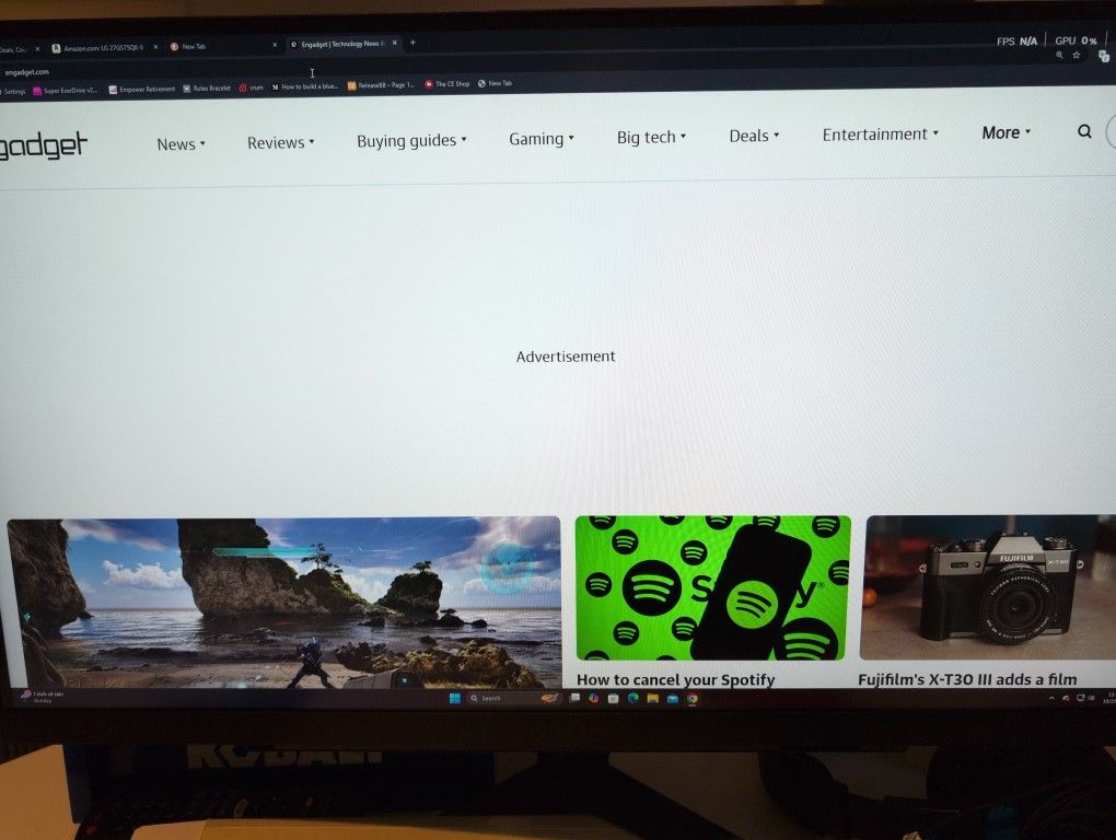 Gaming Monitor LG 27GS75QX-B 