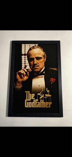 11”x17” Framed Godfather Poster - White Or Black Frame