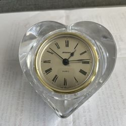 Staiger Crystal Quartz  Heart Shaped Clock