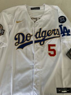NIKE LOS ANGELES DODGERS FREDDY FREEMAN WORLD SERIES JERSEY SIZE L