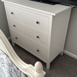 HEMNES 3-drawer dresser, white stain, 42 1/2x37 3/4 "