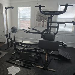  PowerTec WB-MS20 Workbench Multisystem + 4 Accessories + 640 lbs Weights (Excellent Condition)