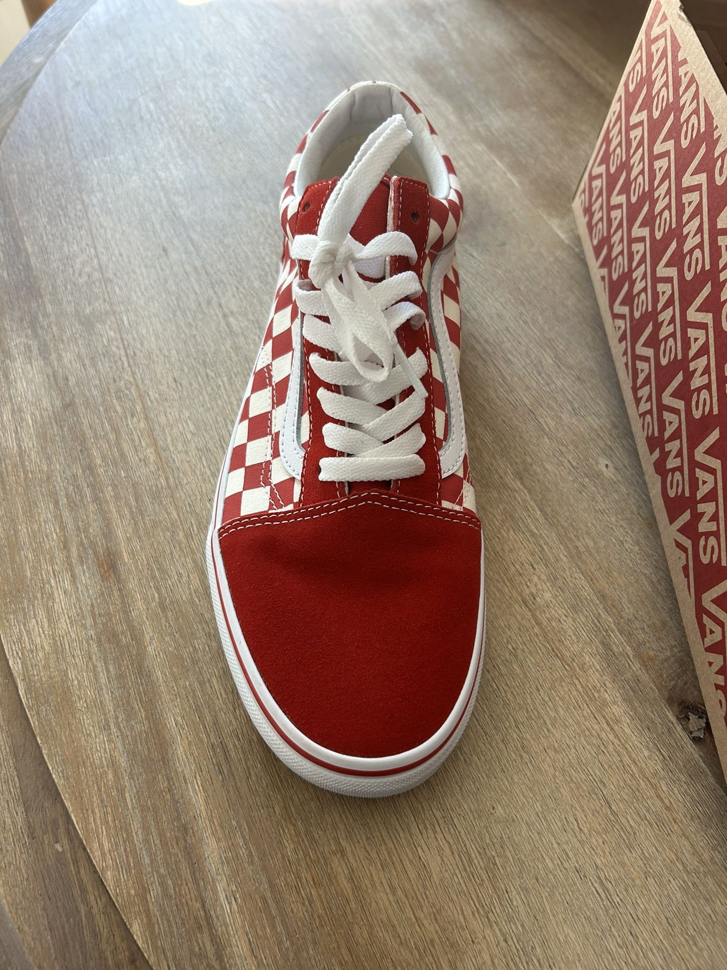 Red Checkered VANS