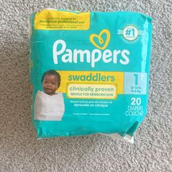 (5) packs Of Pampers Size 1 