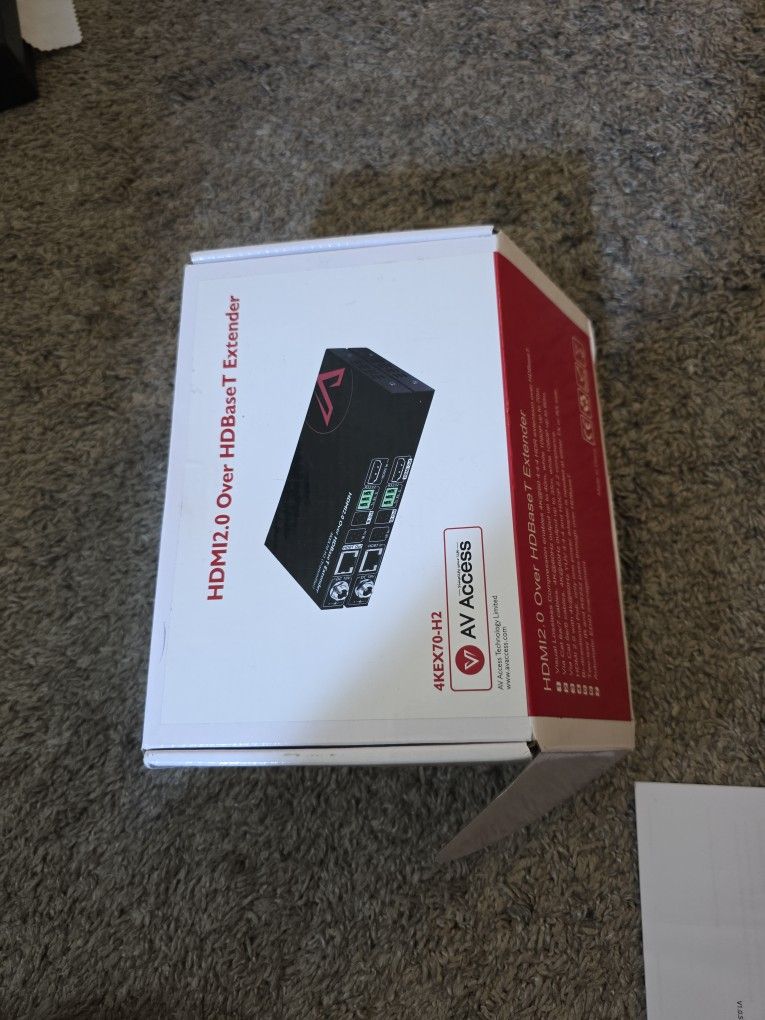 AV Access HDBaseT 4K HDMI Extender Over Cat5e/6/6a/7 4K@60Hz 130ft, 1080P@60Hz 230ft, HDR10+, HDMI 2.0 YUV4:4:4, UltraHD, HDCP 2.2, 18Gbps, Plug & Pla