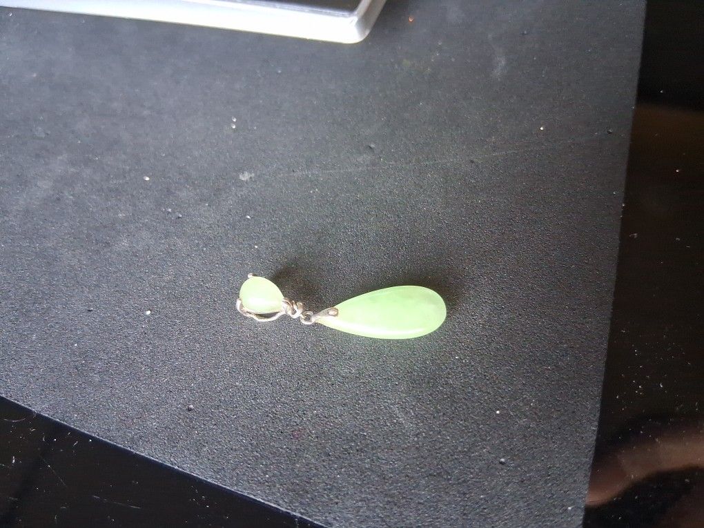 Jade Teardrop Pendant