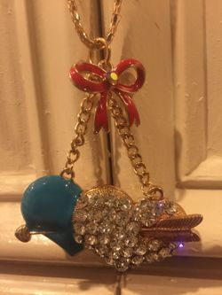 Collar de doble corazon