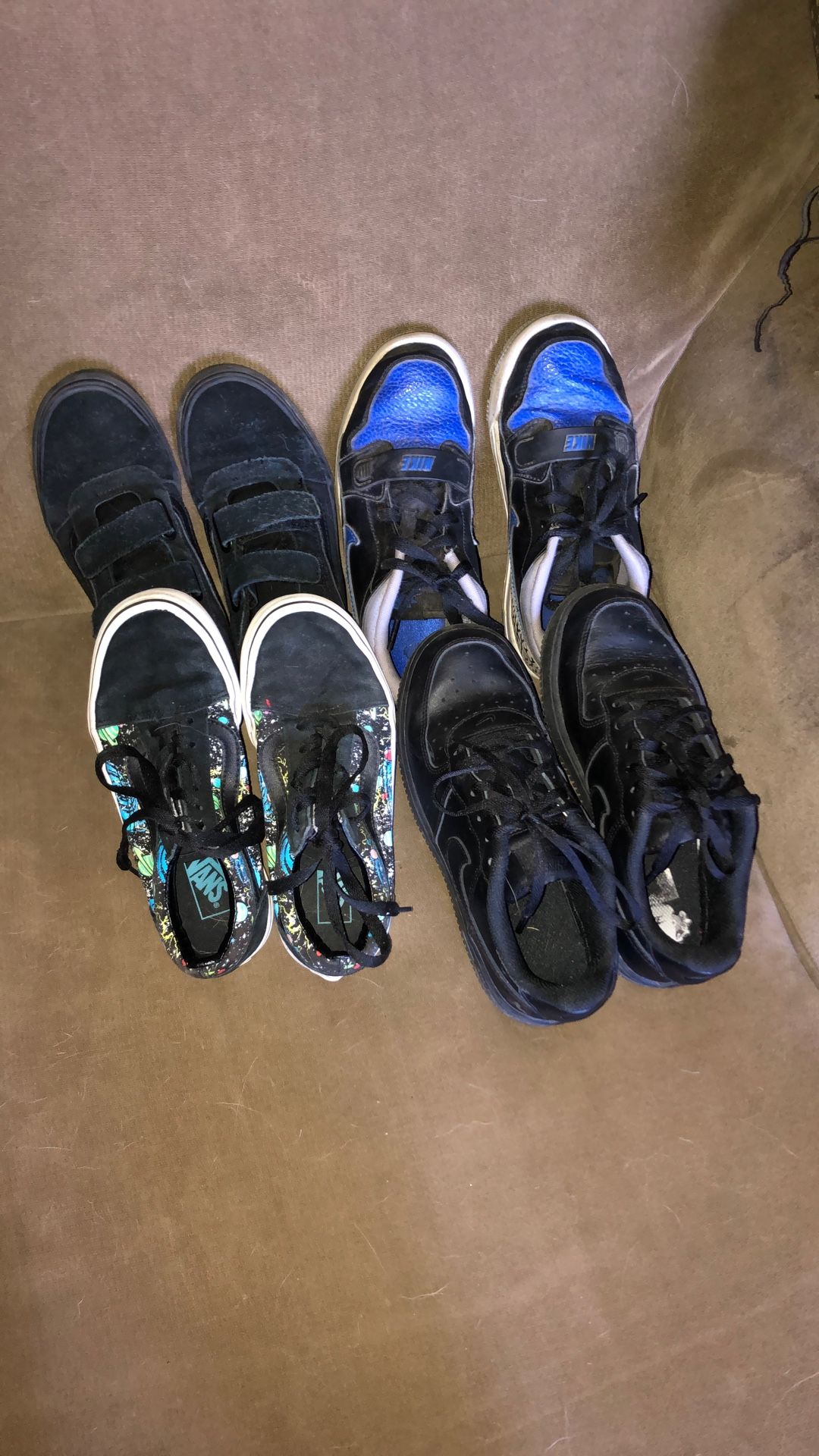 Boys Nike & Van Shoes 2 1/2