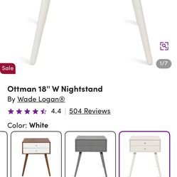 Two Night stands and Full Dresser