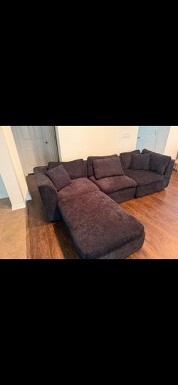 Navy blue sectional