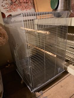 Large Wire Bird Cage with Perches
