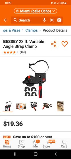 Bessey ANGLE STRAP CLAMP