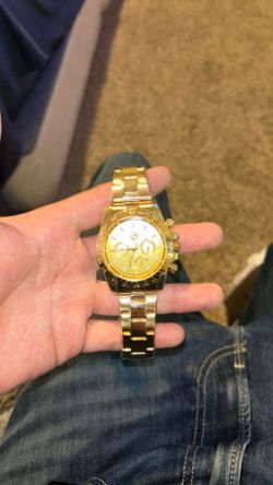 Gold plated watch