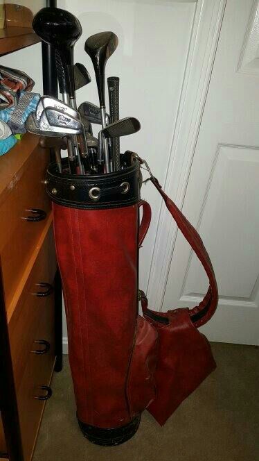 Golf clubs in bag