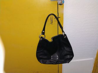 Kenneth Cole black leather purse