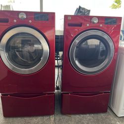 KENMORE SET OF WASHER AND DRYER WITH PEDESTAL LIKE NEW BARELY USED,JUEGO DE LAVADORA Y SECADORA COMO NUEVAS