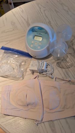 Spectra S1 Plus + Breast Pump Parts + Adjustable Hands Free Pumping Bra