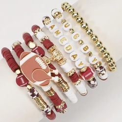 FOOTBALL BRACLETS BRAND NEW 