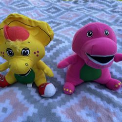 Barney and Friends Plush Toy Dinosaur Plush Toy 7 inch.