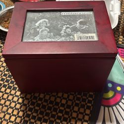Photo Album Box With Several Albums Inside