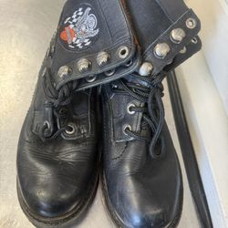 Harley Davidson Vintage Steel Toe Boots size 7