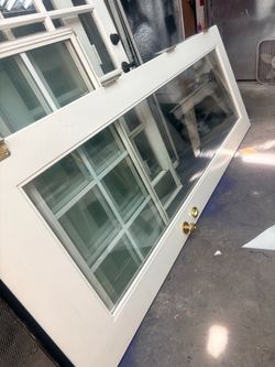 Solid Wood 94” tall x 36” wide French Door only