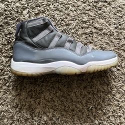Jordan 11 Cool Grey Size 7.5 – Used Like New, No Box, No Shoelace Needs Replacing