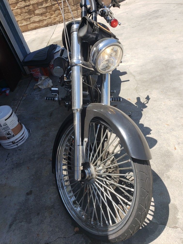 Chopper Harley Davidson motor 88B Baker transmission 6 speed parts for