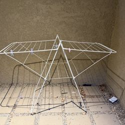 Folding Metal Drying Rack – $10