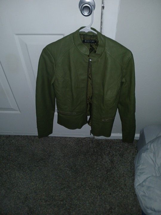 BACINI LEATHER JaCKET  Size S