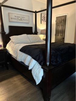 Ashley Furniture King Size Poster Bed With Canopy Bed Frame