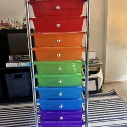 10 Drawer Rolling Storage Cart