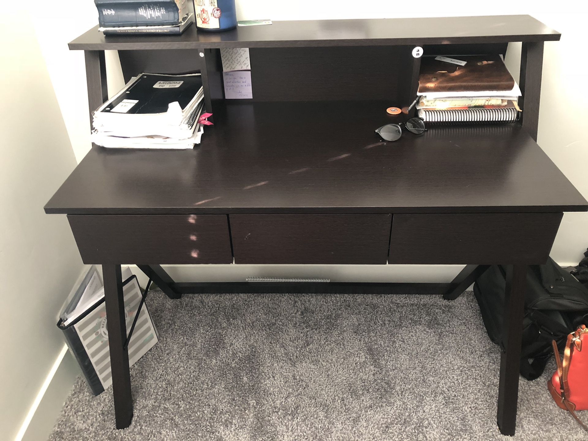 Desk dark brown