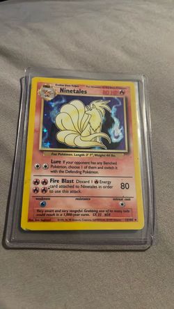 Nintales base set holo rare pokemon